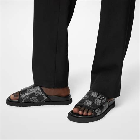 louis vuitton slides mens|Louis Vuitton miami mule.